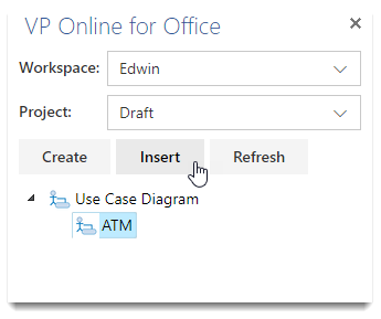 Inserting VP Online diagram into MS Word