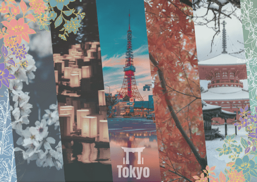 Tokyo Landscape Postcard