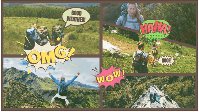 Good Weather Hiking Day Comic Strip