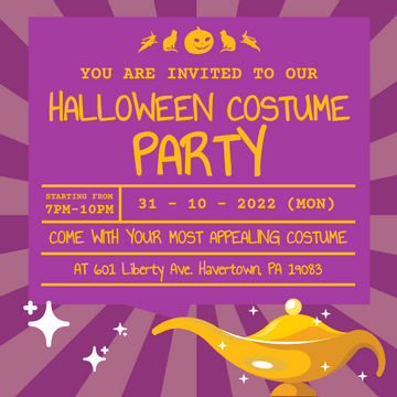 Halloween Costume Party Invitation