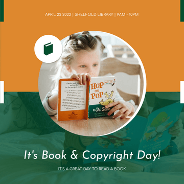 Orange And Green Photo Book And Copyright Day Instagram Post