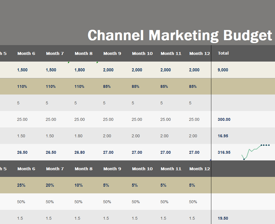 Channel Marketing Budget