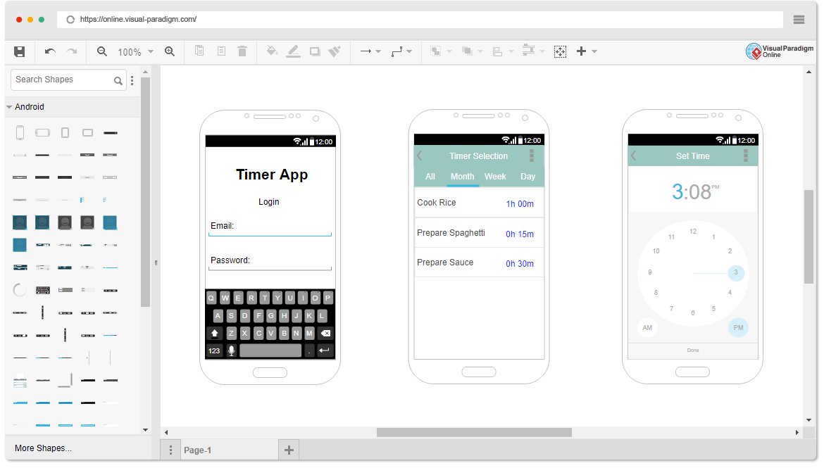 Free Android Wireframe Tool