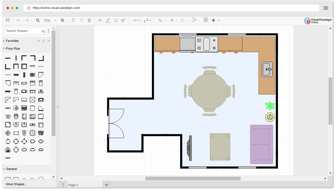 Free Dining Room Floor Plan Template