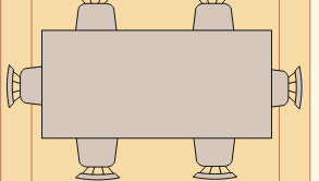 客廳平面圖模板：典型的客廳佈局（使用在線平面圖軟件繪製）