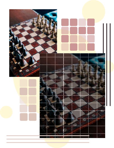Efeito de sobreposição de tabuleiro de xadrez online