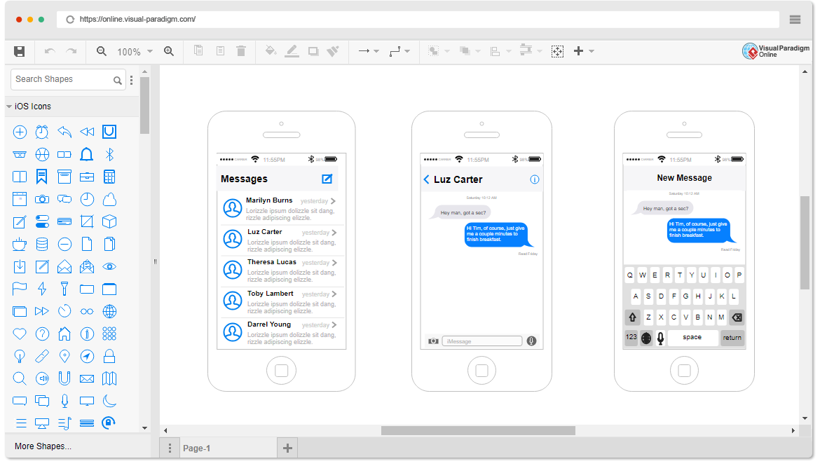 iOS Wireframe Software