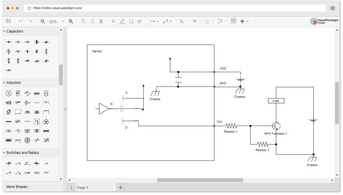 Software de diagramas elétricos