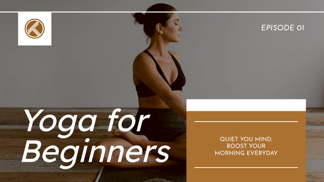 YouTube Thumbnail template: Yoga For Beginners Fitness YouTube Thumbnail (Created by Visual Paradigm Online's YouTube Thumbnail maker)