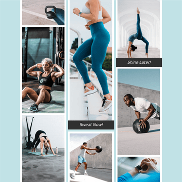 Instagram Post template: Sweat Now Fitness Instagram Post (Created by Visual Paradigm Online's Instagram Post maker)