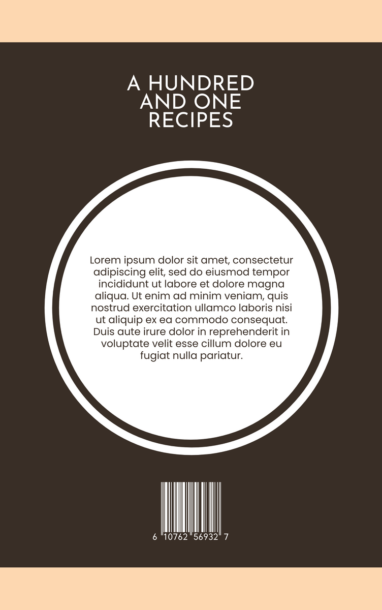 Book Cover template: Easy Baking Cookbook Book Cover (Created by InfoART's Book Cover maker)