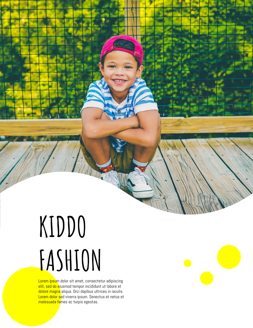 Lookbook template: Kids Wear Lookbook (Created by Visual Paradigm Online's Lookbook maker)