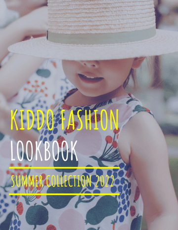 Lookbook 模板。Kids Wear Lookbook (由 Visual Paradigm Online 的Lookbook软件制作)