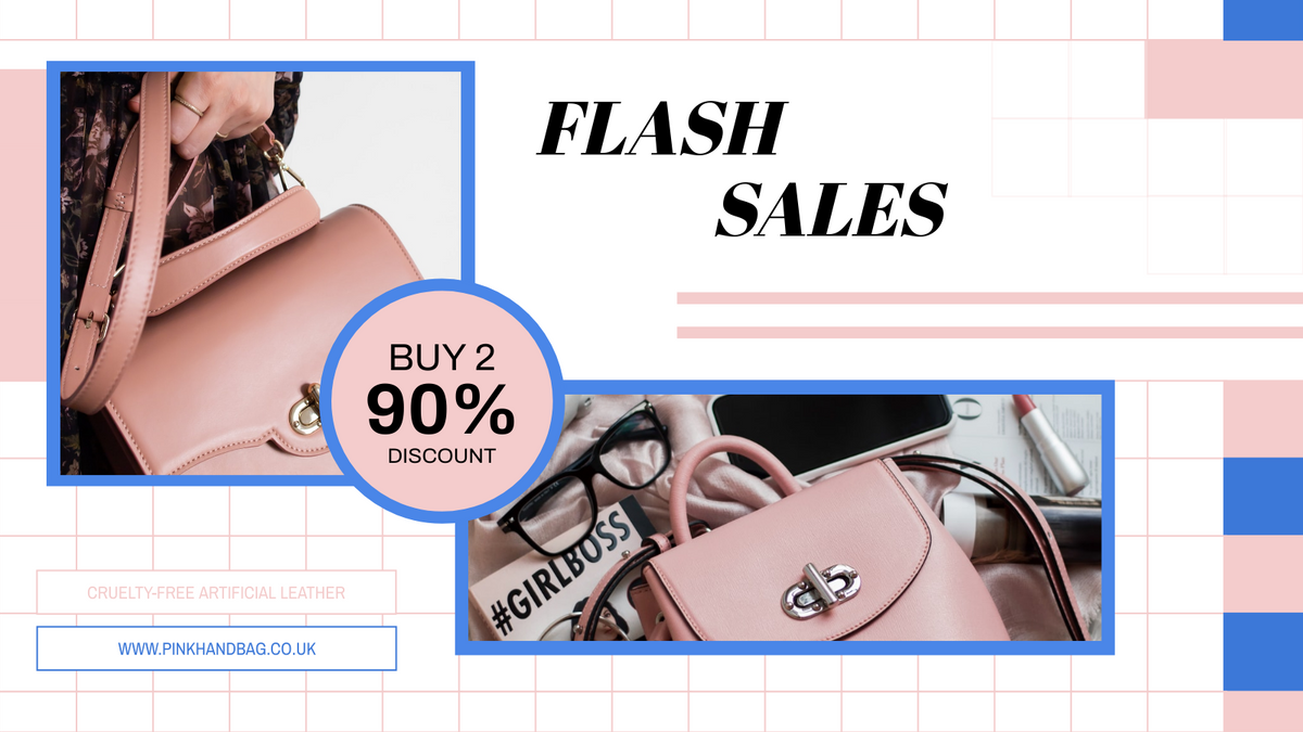 Twitter Post template: Pink Handbag Sales Twitter Post (Created by InfoART's Twitter Post maker)