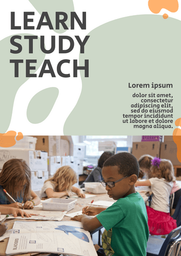Poster template: Learning Center Poster (Created by Visual Paradigm Online's Poster maker)