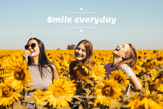 Greeting Card template: Smile Everyday Greeting Card (Created by Visual Paradigm Online's Greeting Card maker)