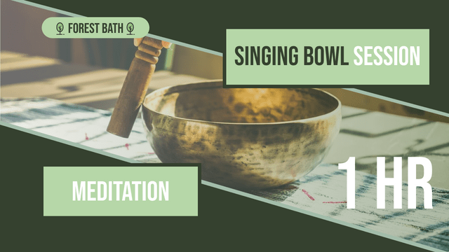 Editable youtubethumbnails template:Sing Bowl Meditation YouTube Thumbnail