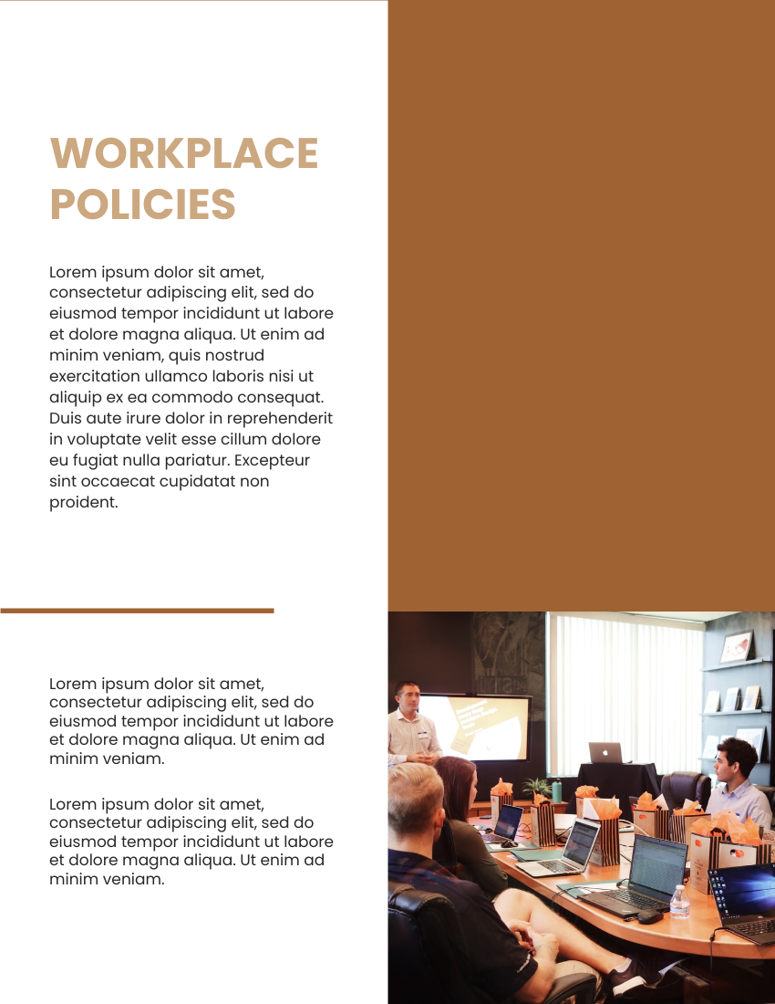 Employee Handbook 模板。 Human Resource Employee Handbook (由 Visual Paradigm Online 的Employee Handbook軟件製作)