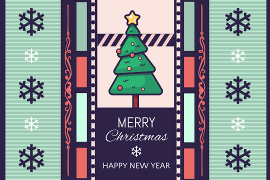Editable greetingcards template:Green And Carol Christmas Greeting Card