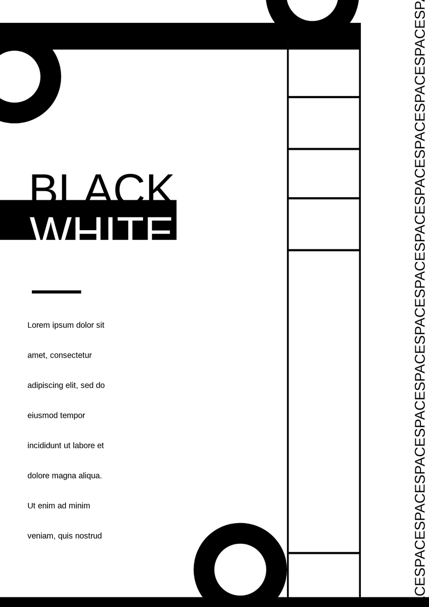 Poster template: Monochrome Poster (Created by Visual Paradigm Online's Poster maker)