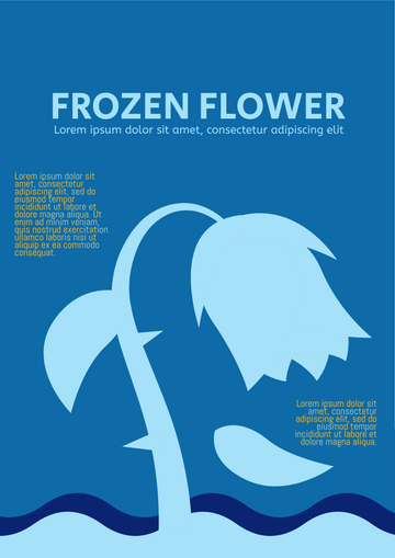 Poster template: Frozen Flower Poster (Created by Visual Paradigm Online's Poster maker)