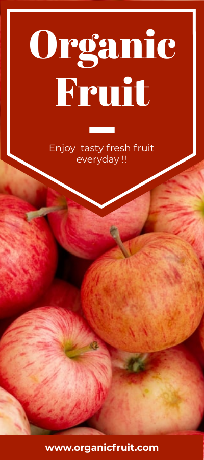 Organic Fruit Rack Card