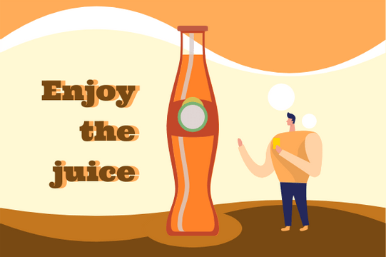 Container template: Enjoy The Juice (Created by Visual Paradigm Online's Container maker)
