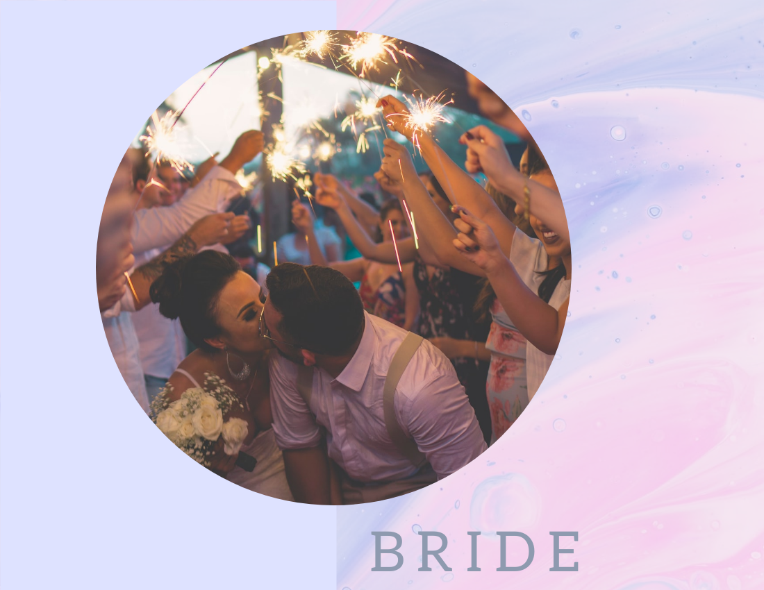 Wedding Photo Book template: Pastel And Watercolor Wedding Photo Book (Created by PhotoBook's Wedding Photo Book maker)