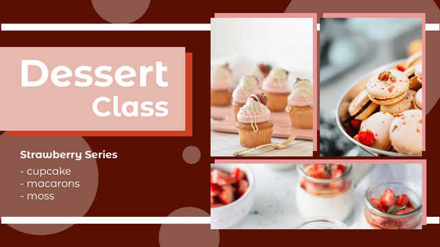 YouTube Thumbnails template: Dessert Class YouTube Thumbnail (Created by Visual Paradigm Online's YouTube Thumbnails maker)