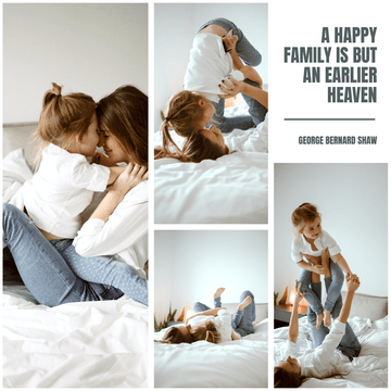 Photo Collage template: A Happy Family Photo Collage (Created by Visual Paradigm Online's Photo Collage maker)