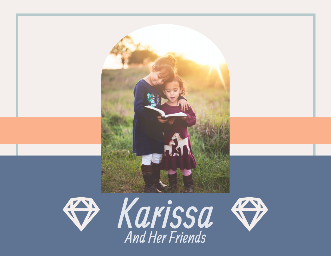 Kids Photo book template: Kids Friendship Photo Book (Created by Visual Paradigm Online's Kids Photo book maker)