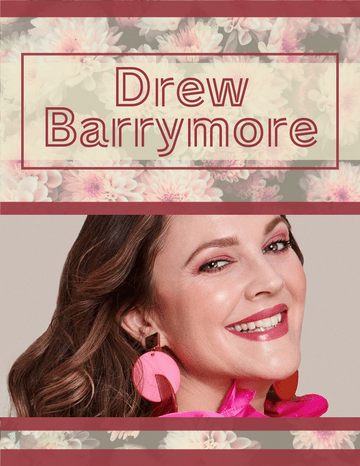 Biography 模板。 Drew Barrymore Biography (由 Visual Paradigm Online 的Biography軟件製作)