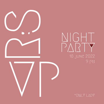 Invitation template: Lady Night Invitation (Created by Visual Paradigm Online's Invitation maker)