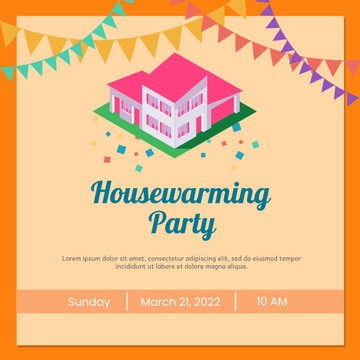 Invitation template: Housewarming Party (Created by Visual Paradigm Online's Invitation maker)
