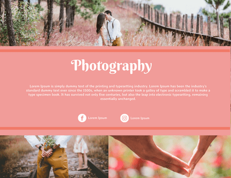 Brochure template: Love Story Photography Brochure (Created by Visual Paradigm Online's Brochure maker)