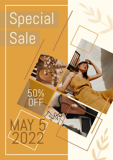 Poster template: Fashion Special Sale Poster (Created by Visual Paradigm Online's Poster maker)