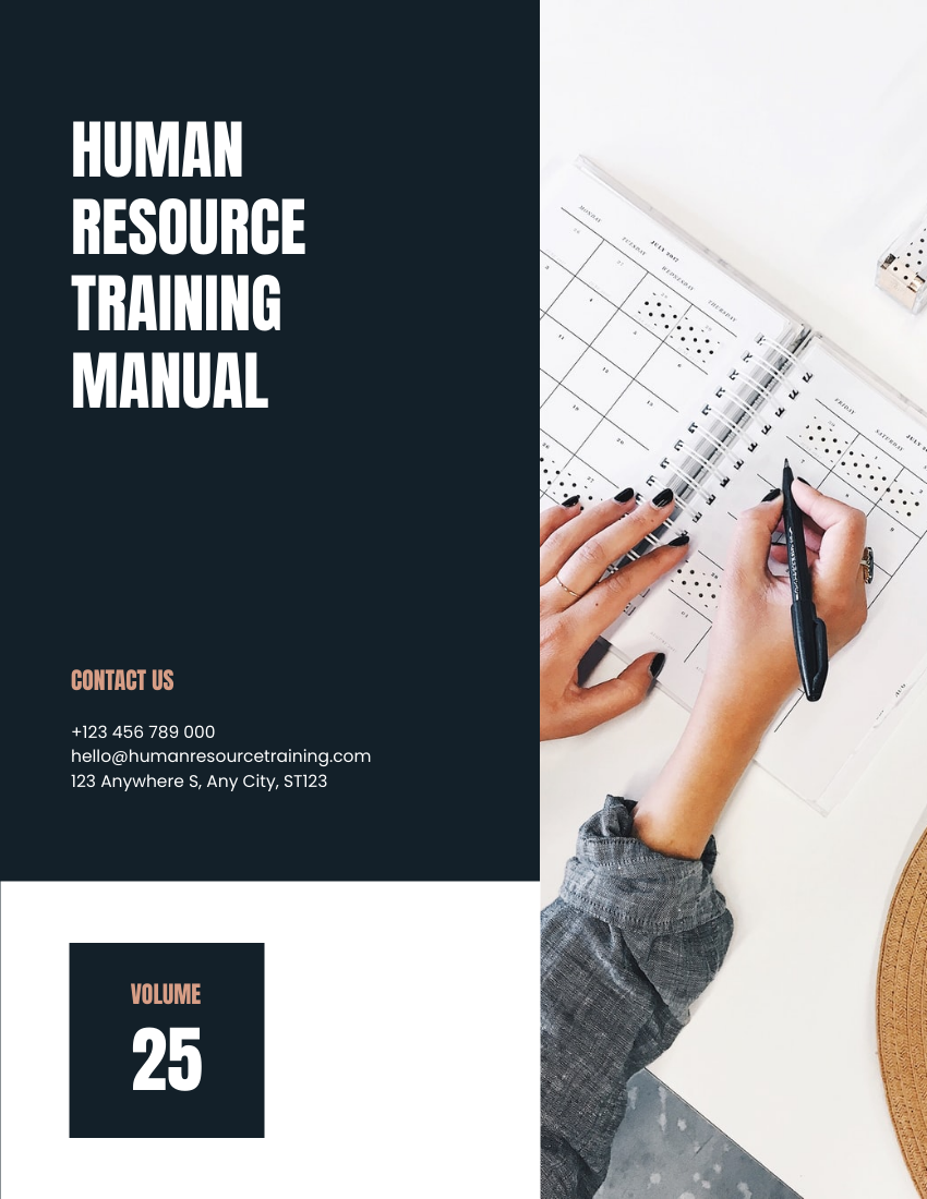 Training Manual template: Human Resource Training Manual (Created by Visual Paradigm Online's Training Manual maker)