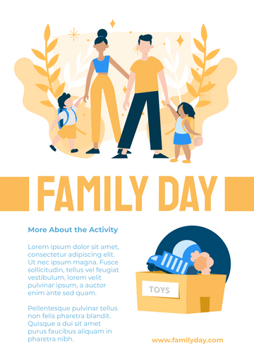 Posters (Relationship) template: Family Day Activity Poster (Created by Visual Paradigm Online's Posters (Relationship) maker)