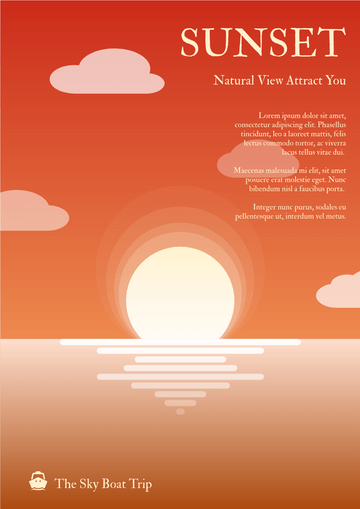 Flyer template: Sunset Graphic Flyer (Created by Visual Paradigm Online's Flyer maker)