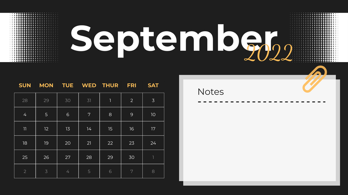 Calendar 模板。Stylish Calendar 2022 (由 Visual Paradigm Online 的Calendar软件制作)