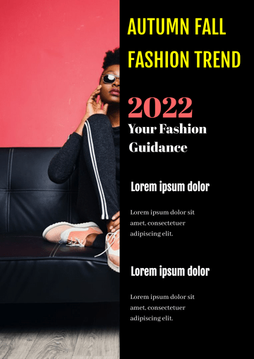 Editable posters template:Fashion Trend Poster