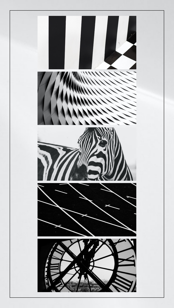 Line Pattern Photo Collage