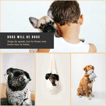Photo Collages template: Dog Will Be Dogs Photo Collage (Created by Visual Paradigm Online's Photo Collages maker)