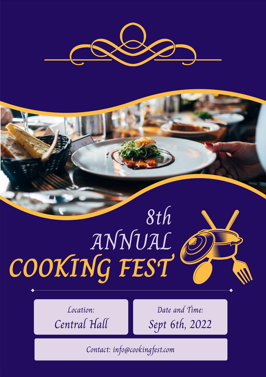 Poster template: Cooking Fest Poster (Created by InfoART's Poster maker)
