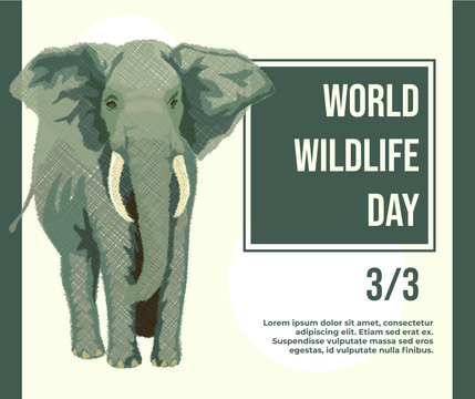 Facebook Post template: World Wildlife Day Facebook Post (Created by Visual Paradigm Online's Facebook Post maker)