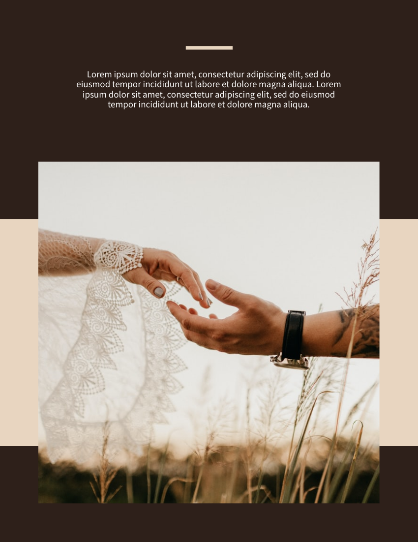 Lookbook template: Wedding Lookbook (Created by Visual Paradigm Online's Lookbook maker)