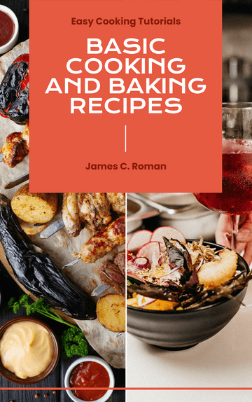 Editable bookcovers template:Cooking And Baking Recipes Book Cover