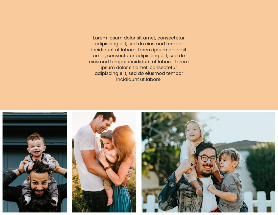 家庭照片簿 模板。 Good To Be Home Family Photo Book (由 Visual Paradigm Online 的家庭照片簿軟件製作)