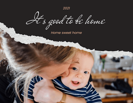 家庭照片簿 template: Good To Be Home Family Photo Book (Created by InfoART's  marker)
