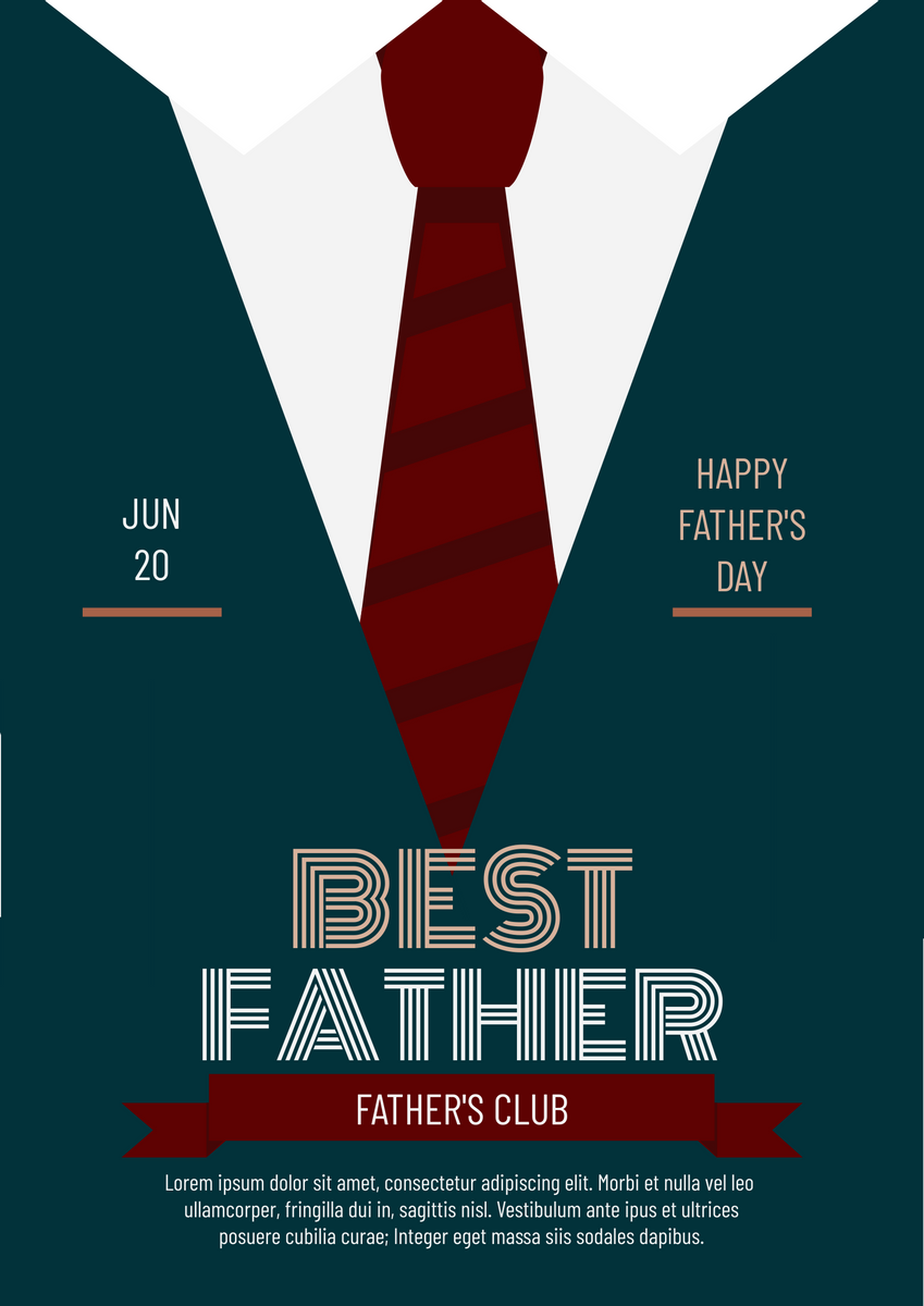 Poster template: Father's Day Graphic Poster (Created by Visual Paradigm Online's Poster maker)